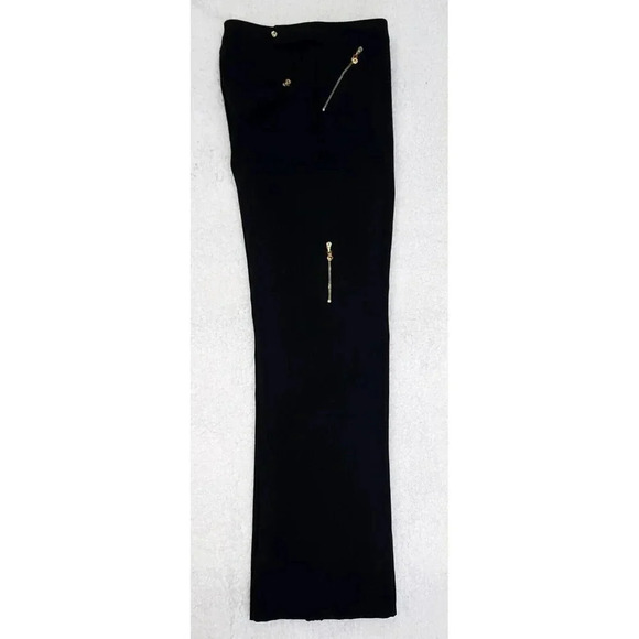 St John Sport By Marie Grey Black With Gold Accents Size 8 - Picture 7 of 10